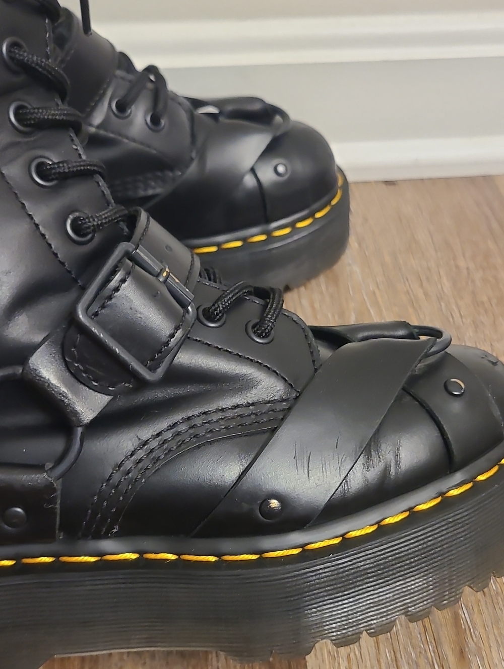 Dr Martens 1914 Quad Harness Platform Boots - Picture 10 of 12